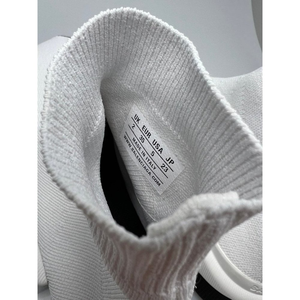 Balenciaga Speed 2.0 Sock Sneakers White Women’s EU 35/US 5 $995 - Picture 4 of 9